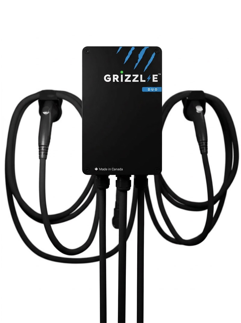 Borne de recharge Grizzl-E DUO 40A double port – vue de face