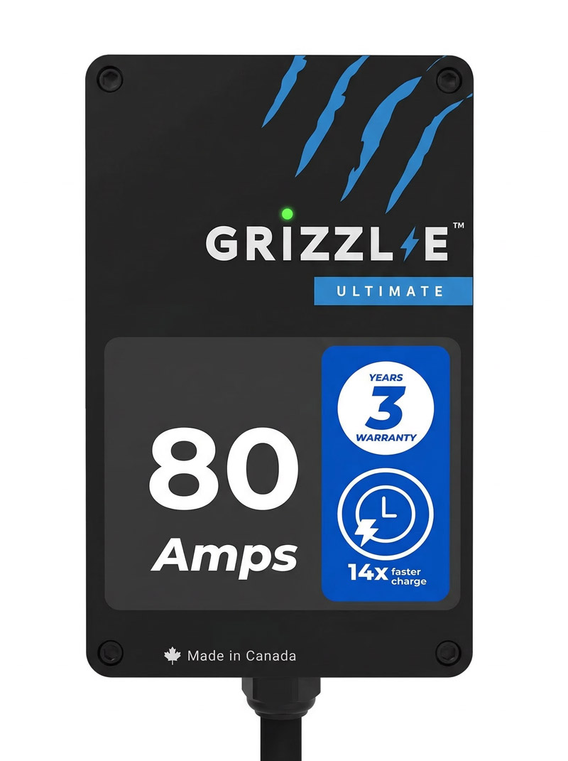 Grizzl-E ULTIMATE 80A EV charger – front view